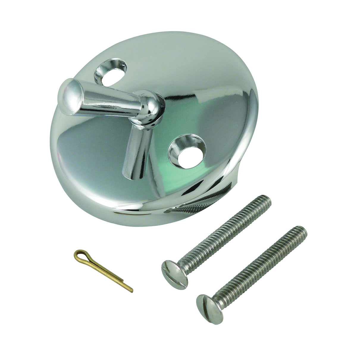 Plumb Pak PP22601 Tub Face Plate, Chrome, For: Bath Drains