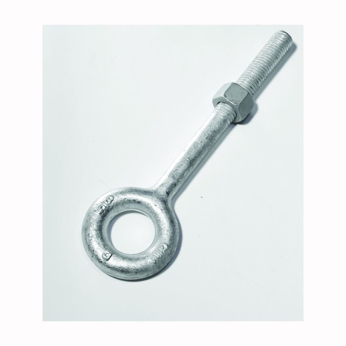 BARON 24-5/8X6 Eye Bolt, 5/8 in Thread, 3 in L Thread, 1-1/4 in ID x 2-1/2 in OD Dia Eye, 6 in L Shank, Galvanized Steel