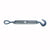 BARON 16-1/2X12 Turnbuckle, 1500 lb Working Load, 1/2 in Thread, Hook, Eye, 12 in L Take-Up, Galvanized Steel