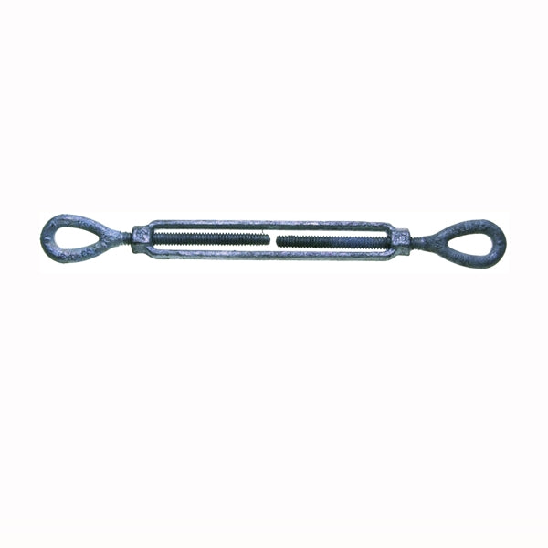 BARON 15-5/8X6 Turnbuckle, 3500 lb Working Load, 5/8 in Thread, Eye, Eye, 6 in L Take-Up, Galvanized Steel