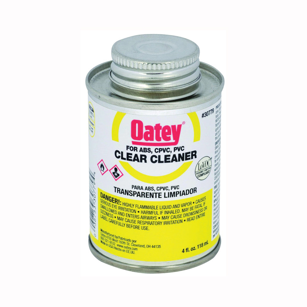 Oatey 30779 All-Purpose Pipe Cleaner, Liquid, Clear, 4 oz Can