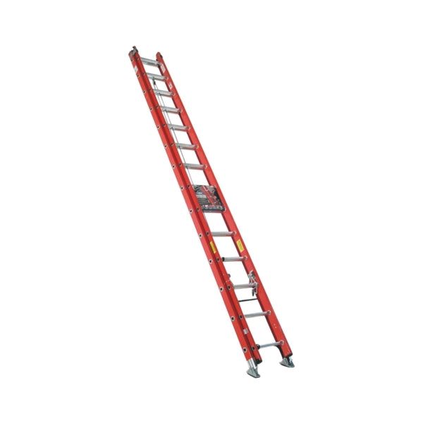 WERNER D6228-2 Extension Ladder, 27 ft H Reach, 300 lb, Fiberglass
