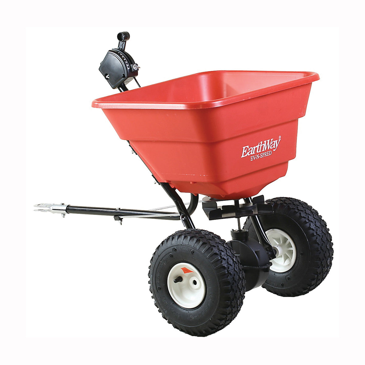 EarthWay 2050TP Broadcast Spreader, 80 lb Hopper, Poly Hopper, Pneumatic Wheel
