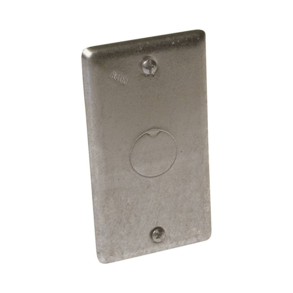 Orbit HBC-BK Handy Box Cover, 4-3/16 in L, 2-5/16 in W, Steel, Gray, Galvanized