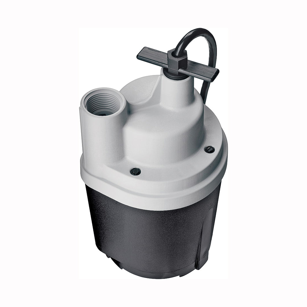 Sta-Rite Flotec IntelliPump FP0S1775A Automatic Submersible Utility Pump, 115 V, 0.25 hp, 1 in Outlet, 1790 gph
