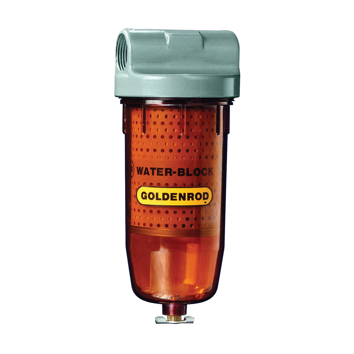DL Goldenrod Water Block 496 Fuel Filter, 1 in Connection, NPT, 25 gpm