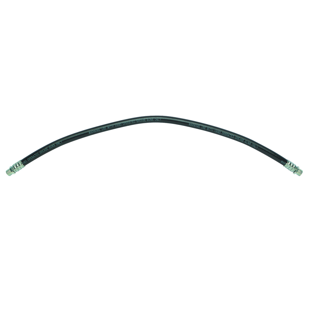 Lubrimatic 10-201 Grease Gun Hose, 18 in L, NPT Male, 3000 psi Pressure, Rubber/Steel