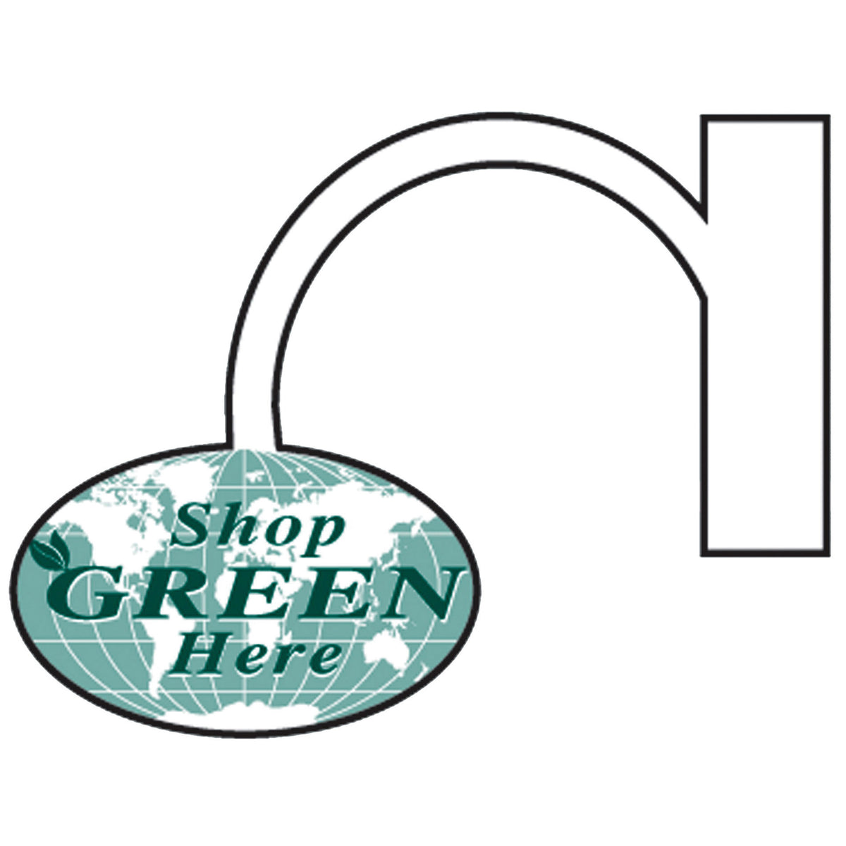 IDENTITI GSHELF2 Shelf Bouncer Display Tag, Green