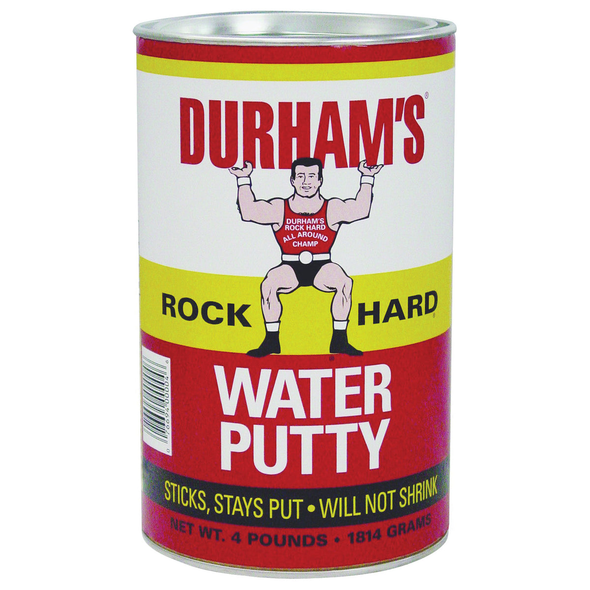 DURHAM'S Rock Hard 4 Water Putty, Natural Cream, 4 lb Can