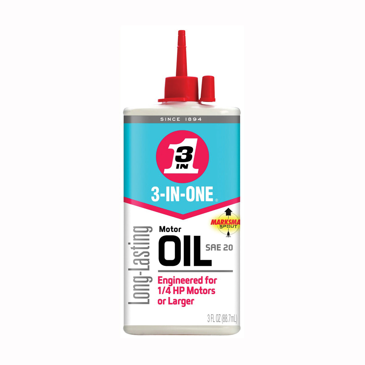 3-IN-ONE 101456/10045 Motor Oil, 20, 3 oz