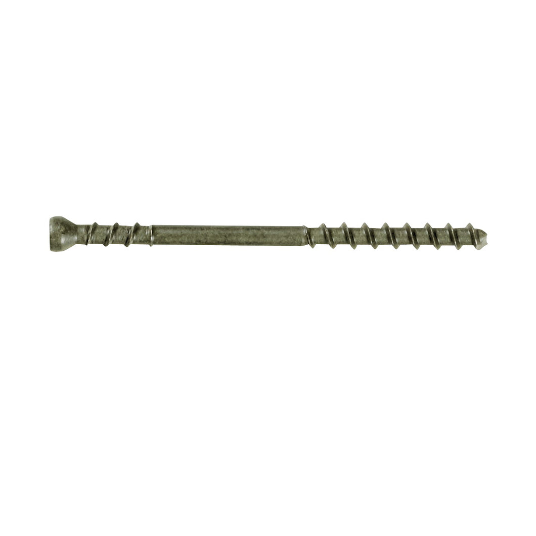 CAMO 345124 Deck Screw, #7 Thread, 1-7/8 in L, Trim Head, Star Drive, Carbon Steel, ProTech-Coated