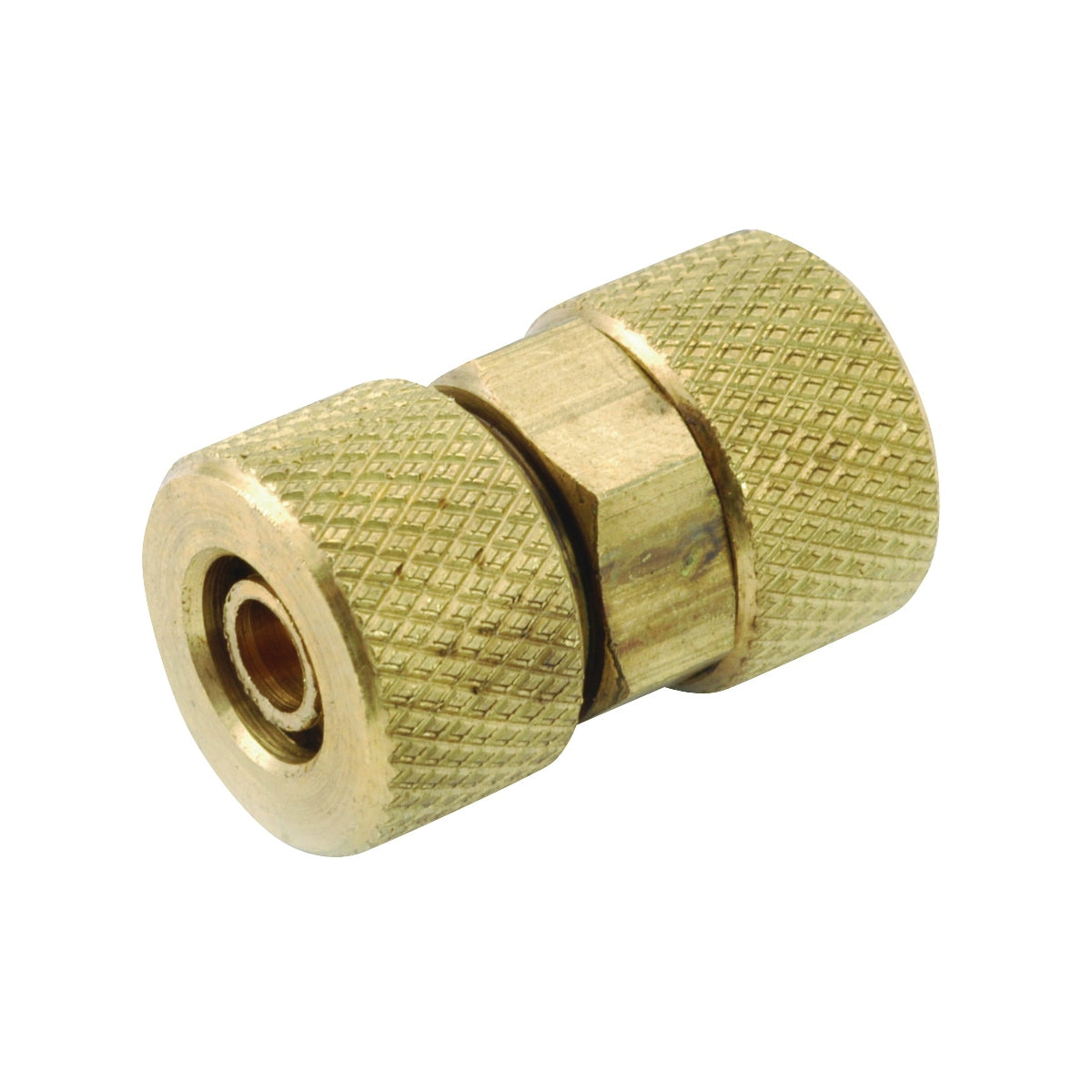 Anderson Metals 50862-04 Tube Union, 1/4 in, Compression, Brass