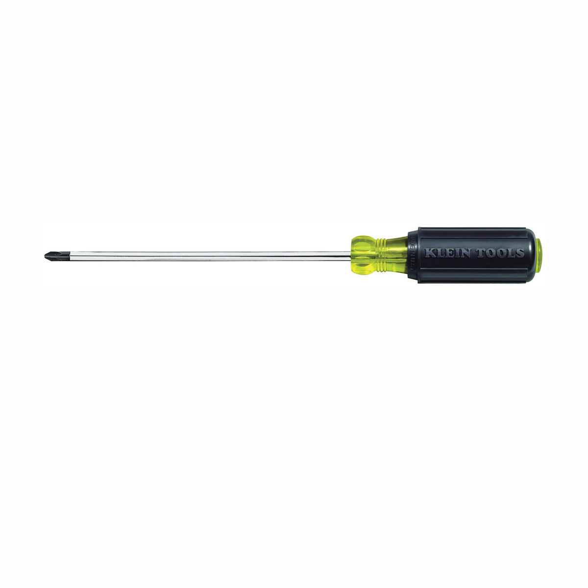 KLEIN TOOLS 603-10 Screwdriver, #2 Drive, Phillips Drive, 14-5/16 in OAL, 10 in L Shank, Rubber Handle