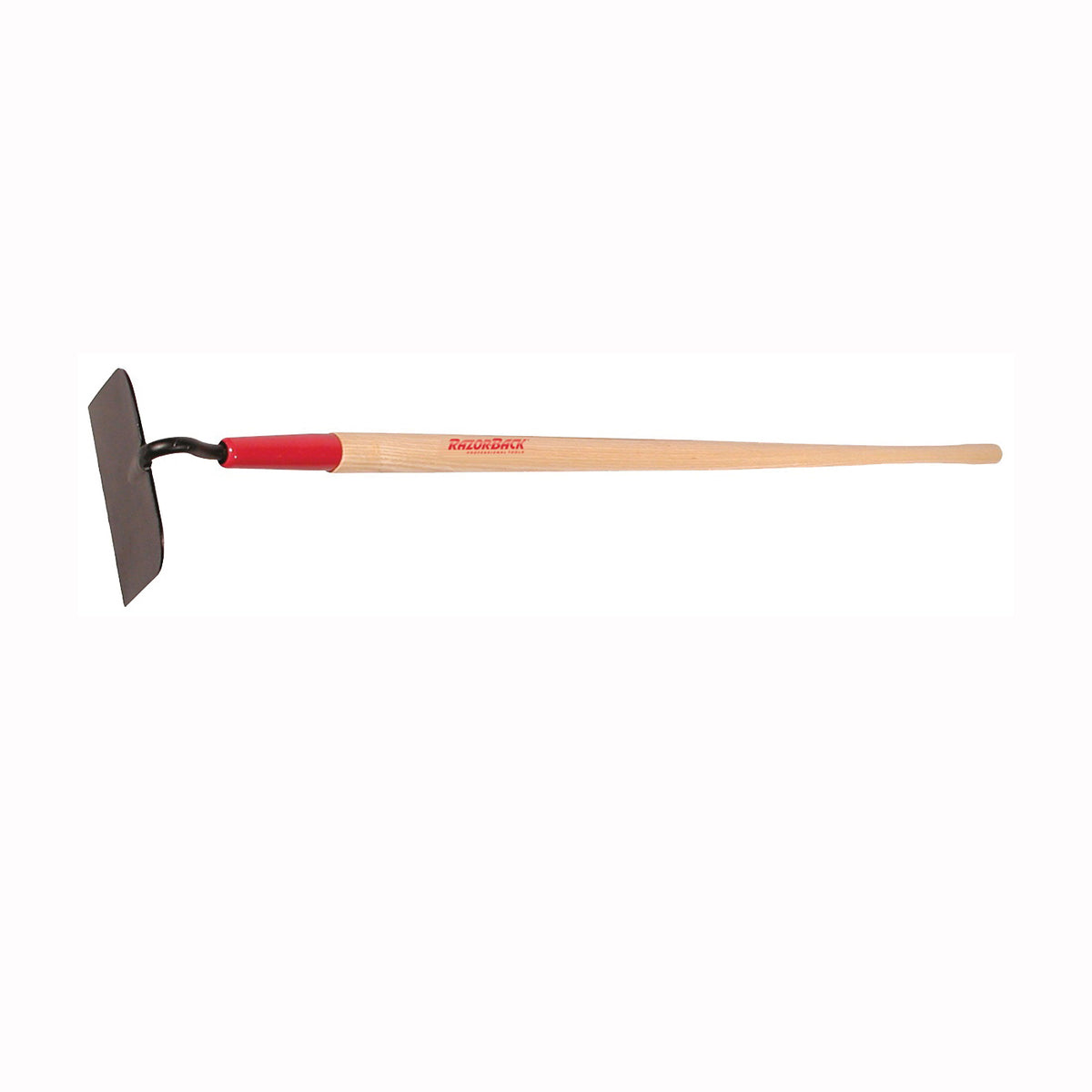 RAZOR-BACK 71112 Cotton Hoe with Wood Handle, 7 in W Blade, 5-1/4 in L Blade, Steel Blade, Beveled Blade