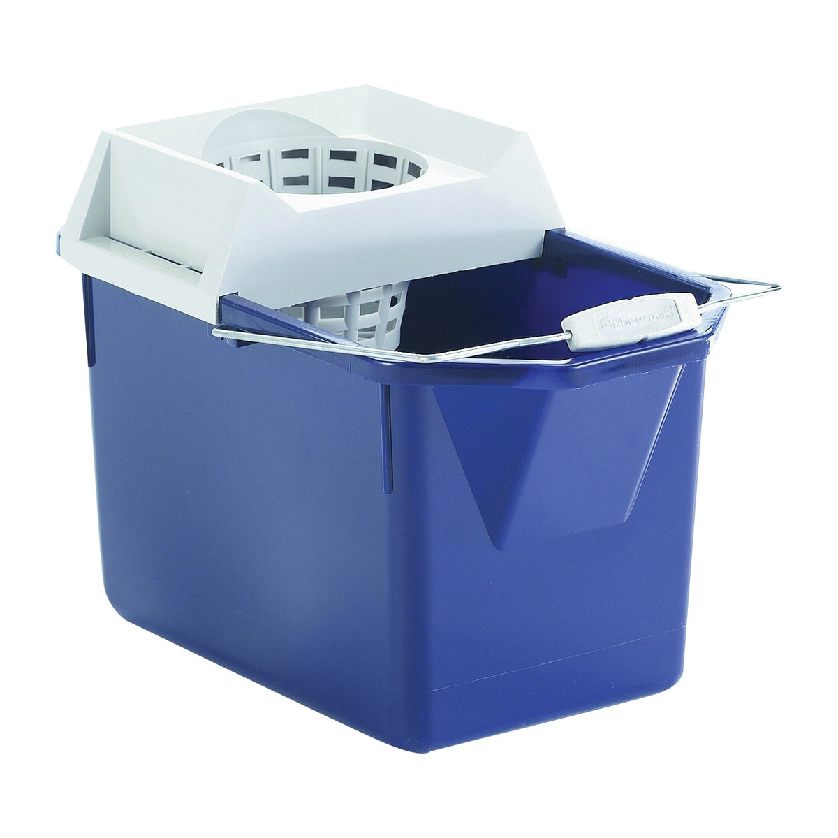 Rubbermaid FG619400 STL Pail and Mop Strainer Combination, 15 qt Capacity, Pails and Funnel, HDPE Bucket/Pail