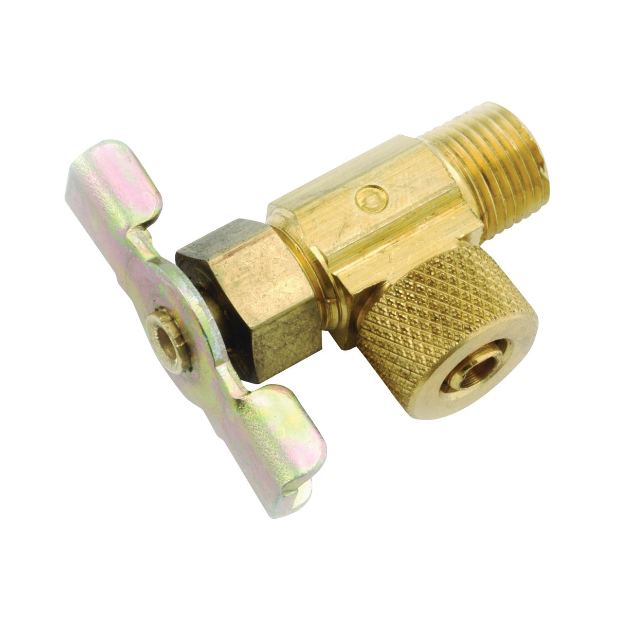 Anderson Metals 50873-0402 Needle Valve, 1/4 x 1/8 in Connection, MIP, Brass Body