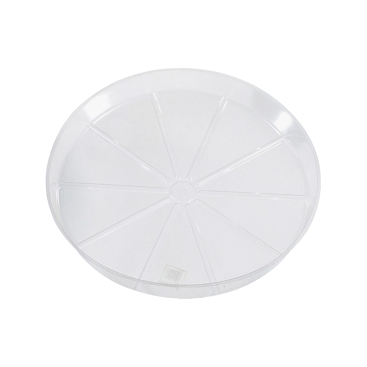Gardener's Blue Ribbon VS6VUS Planter Saucer, 6 in Dia, Vinyl, Clear