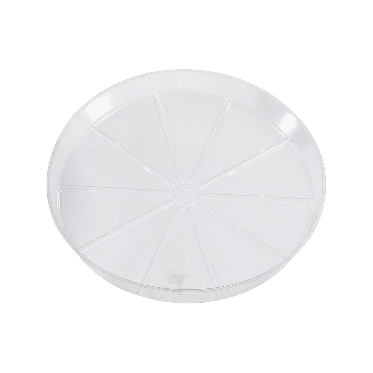Gardener's Blue Ribbon VS8VUS Planter Saucer, 8 in Dia, Vinyl, Clear