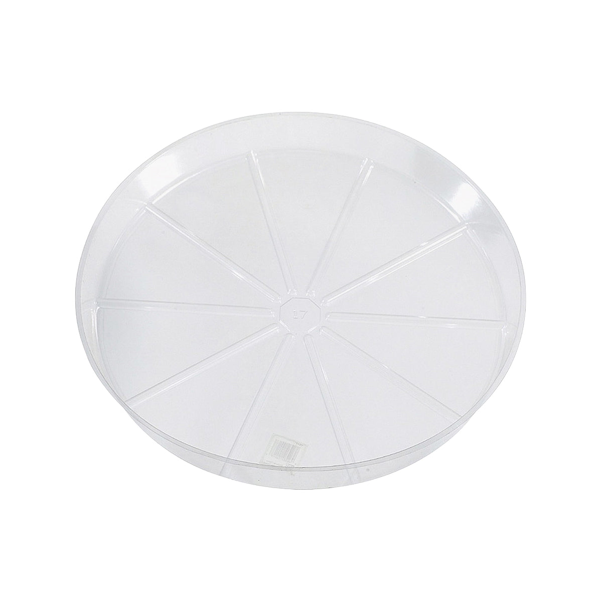 Gardener's Blue Ribbon VS10VUS Planter Saucer, 10 in Dia, Vinyl, Clear