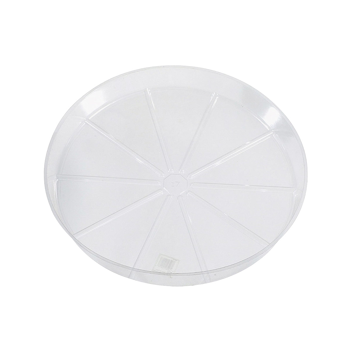 Gardener's Blue Ribbon VS12VUS Planter Saucer, 12 in Dia, Vinyl, Clear