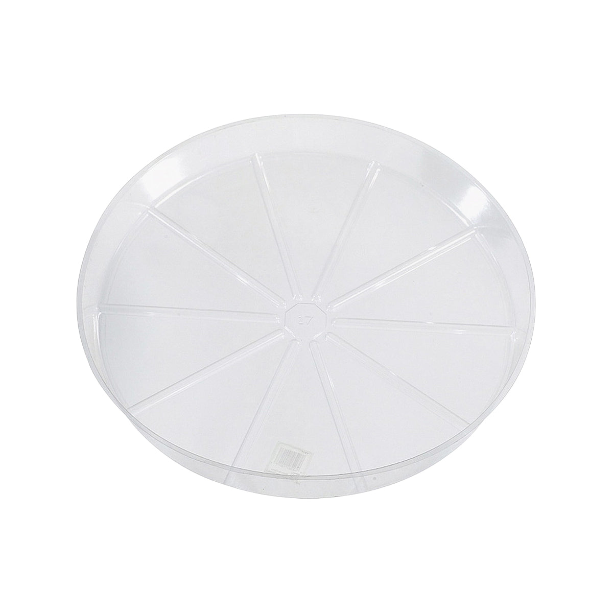Gardener's Blue Ribbon VS14 Planter Saucer, 14 in Dia, Vinyl, Clear