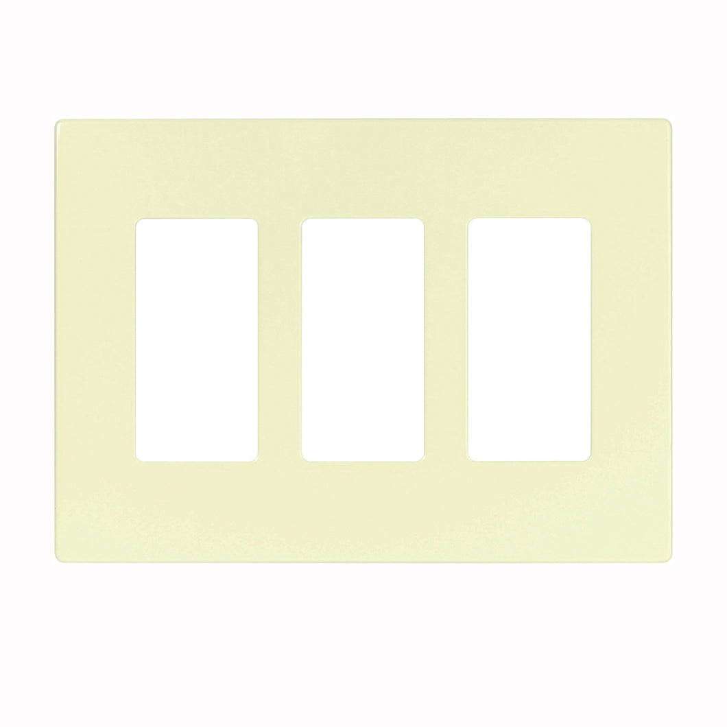 Eaton Wiring Devices Aspire 9523DS Wallplate, 4-1/2 in L, 6.37 in W, 3 -Gang, Polycarbonate, Desert Sand