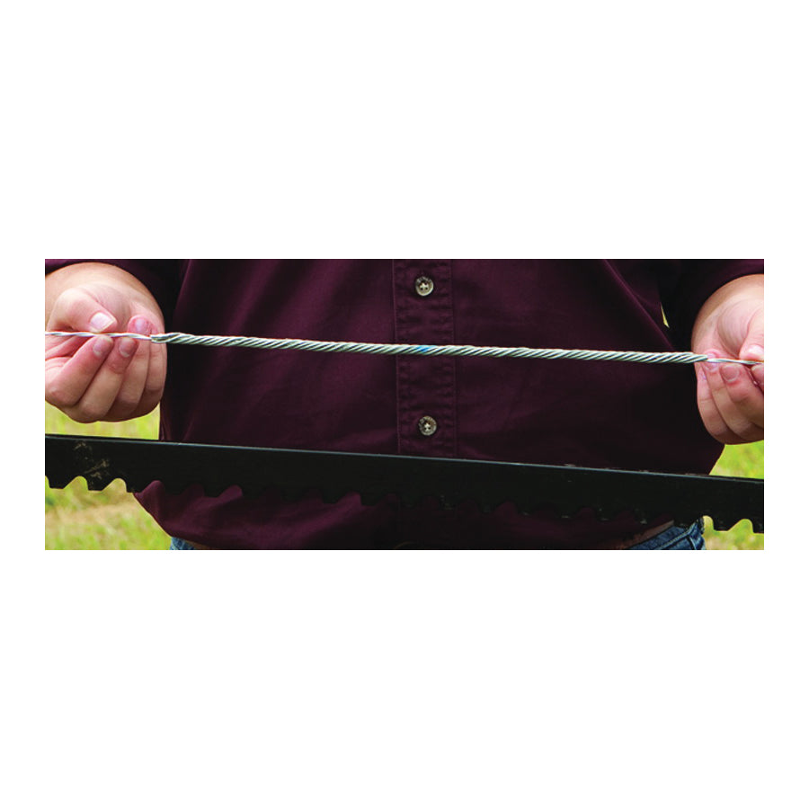 RANCHMATE TWS-14-9T Fence Twist Splice, Steel, Green, Galvanized, For: 14 ga Barbed Wire, 9 ga Smooth Wire