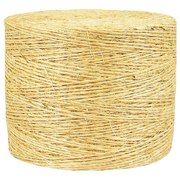 Wellington 43915 Twisted Twine, 2500 ft L, Sisal, Natural