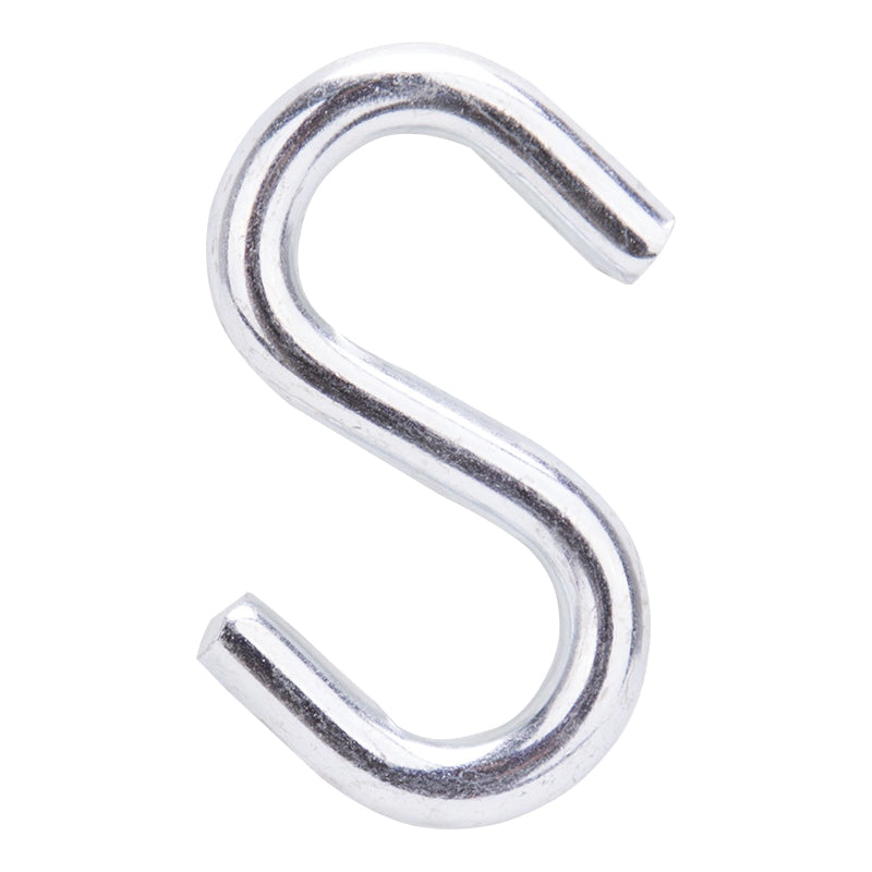 ProSource LR371 S-Hook, 40 lb Working Load, 0.236 in Dia Wire, Steel, Zinc