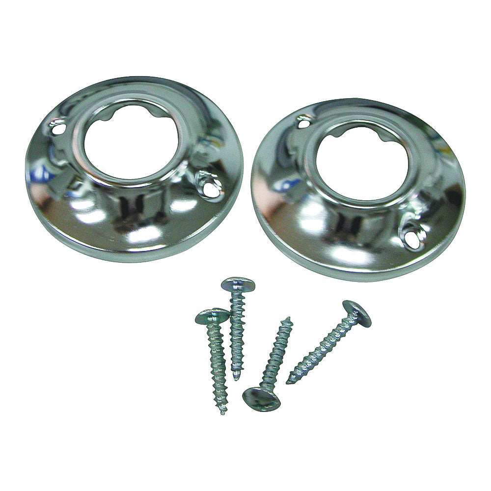 Worldwide Sourcing PMB-003 Shower Rod Flange, Steel, For: 1 in OD Shower Rod