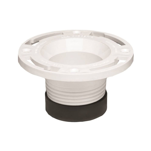 Oatey 43651 Closet Flange, 4 in Connection, PVC, White