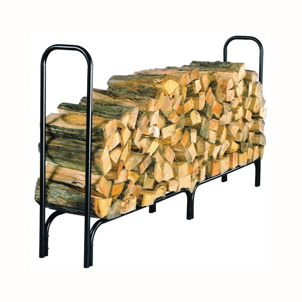 SHELTER SLRXL Extra Large Log Rack, 13 in W, 96 in D, 45 in H, Steel Base, Powder-Coated, Black