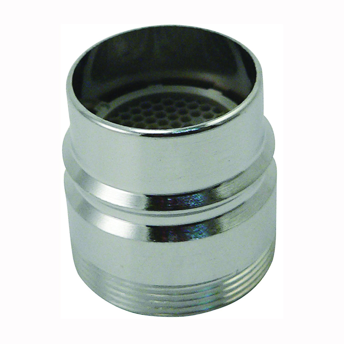 Plumb Pak PP28003 Faucet Aerator Adapter, 15/16-27 x 55/64 in in, Male/Female, Brass, Chrome Plated
