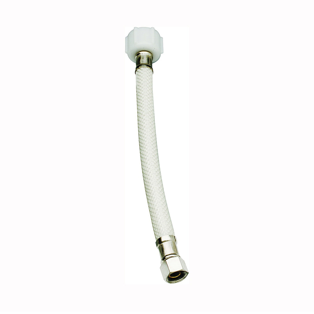 Plumb Pak EZ Series PP23872 Toilet Supply Tube, 3/8 in Inlet, Compression Inlet, 7/8 in Outlet, Ballcock Outlet, 20 in L