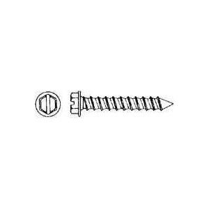 Western States Hardware 77977 Tapped Screw, Coarse Thread, Hex, Slotted Drive, Diamond Point, Zinc