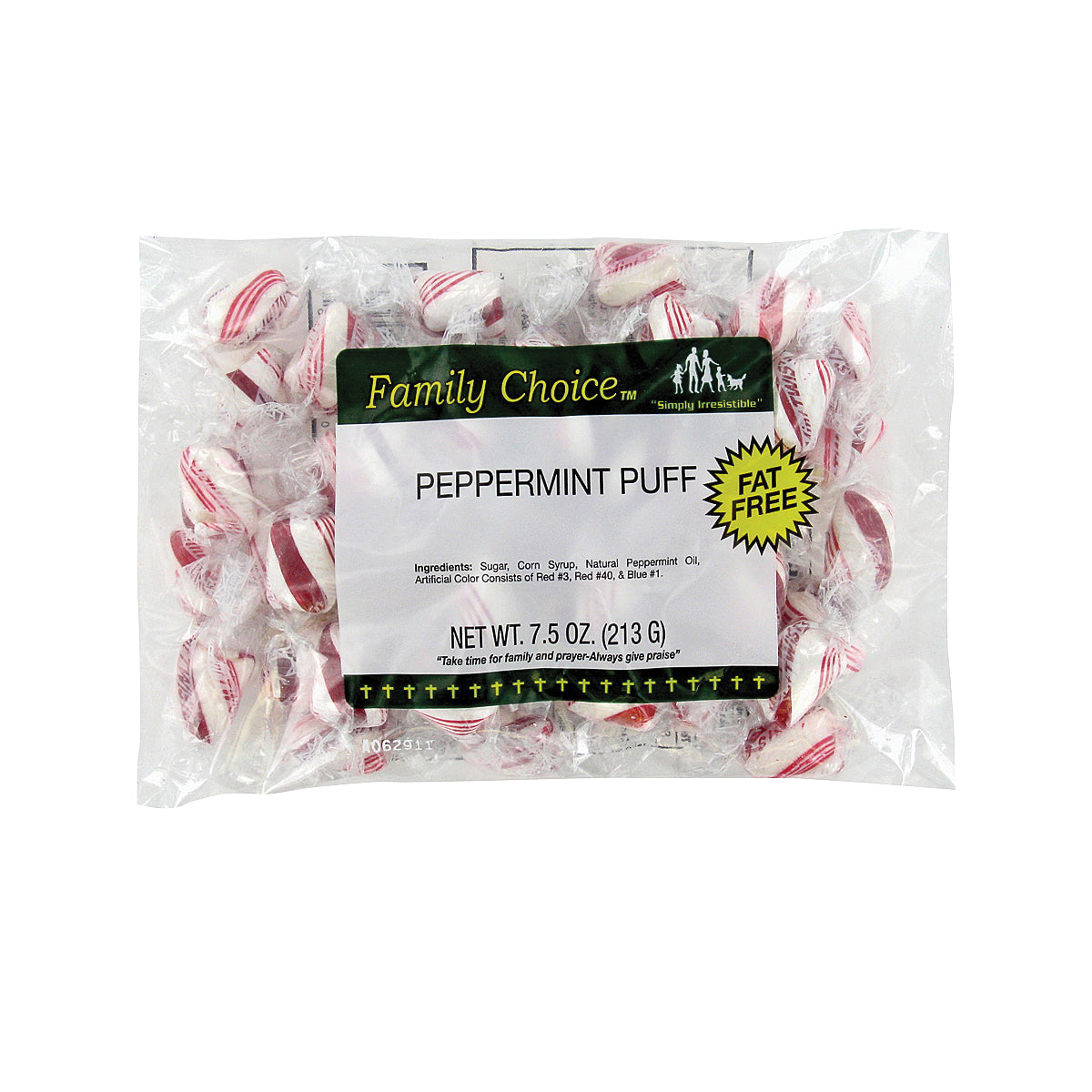 Family Choice 1136 Candy Puff, Peppermint Flavor, 6.5 oz