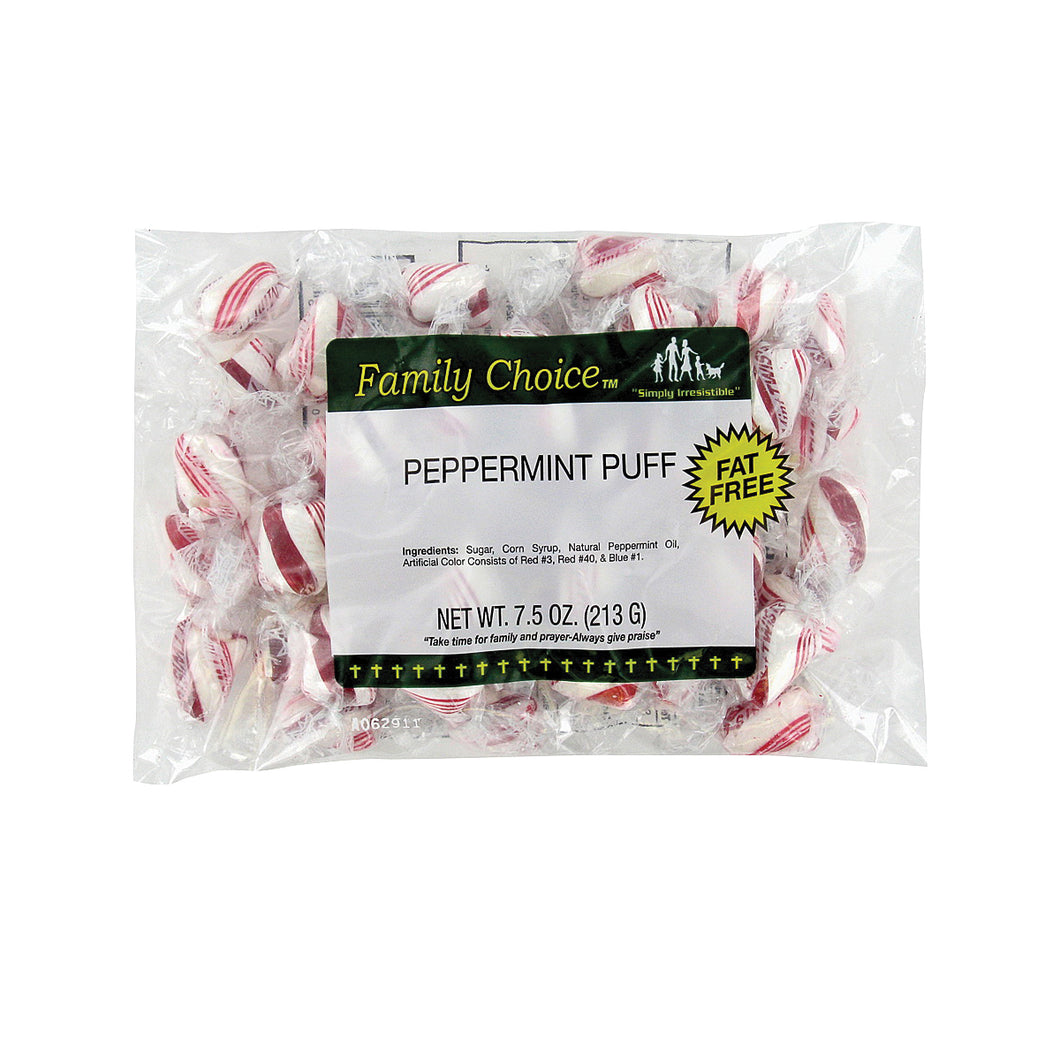 Family Choice 1136 Candy Puff, Peppermint Flavor, 6.5 oz