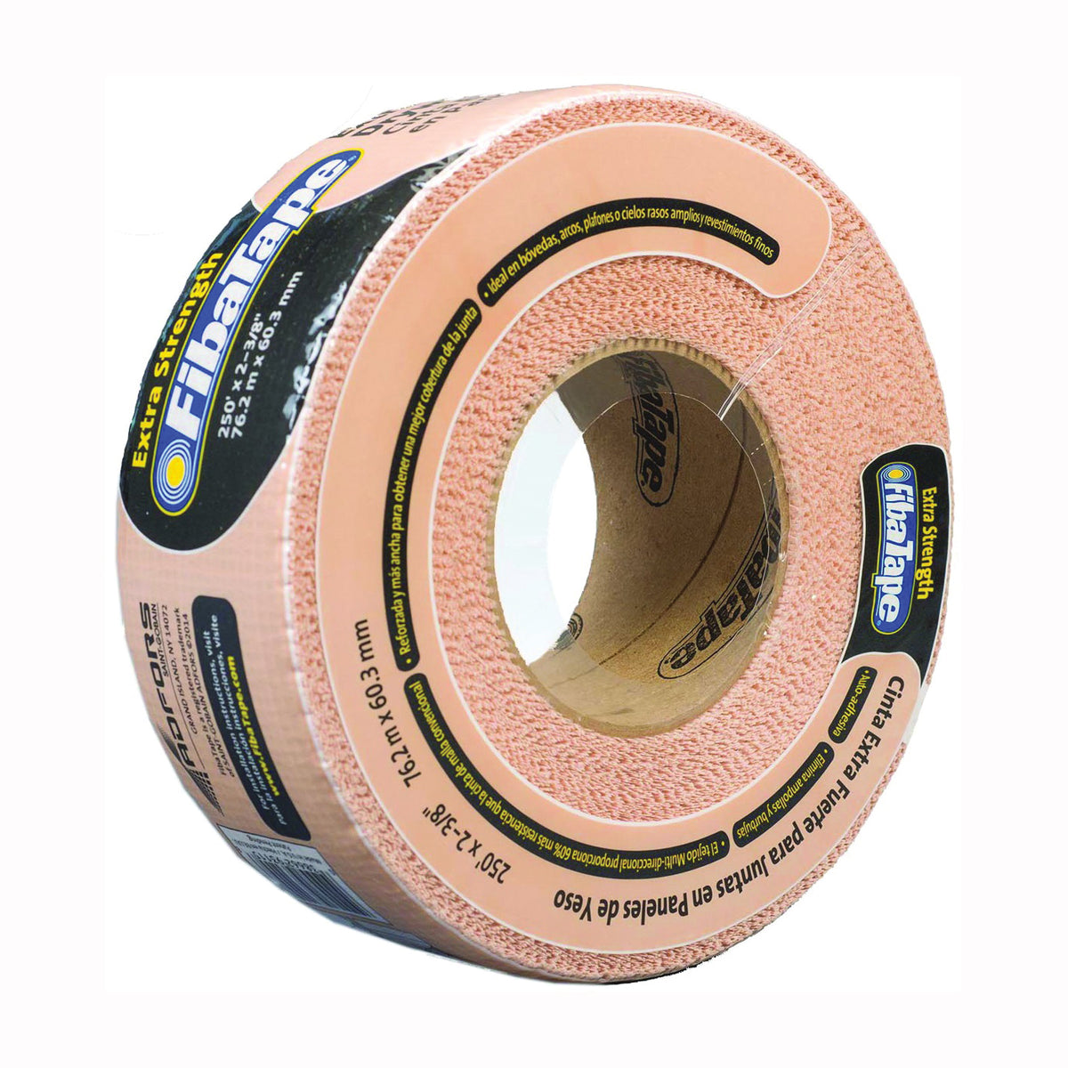 ADFORS FDW8666-U Drywall Tape Wrap, 250 ft L, 2-3/8 in W, 1/2 mm Thick, Beige