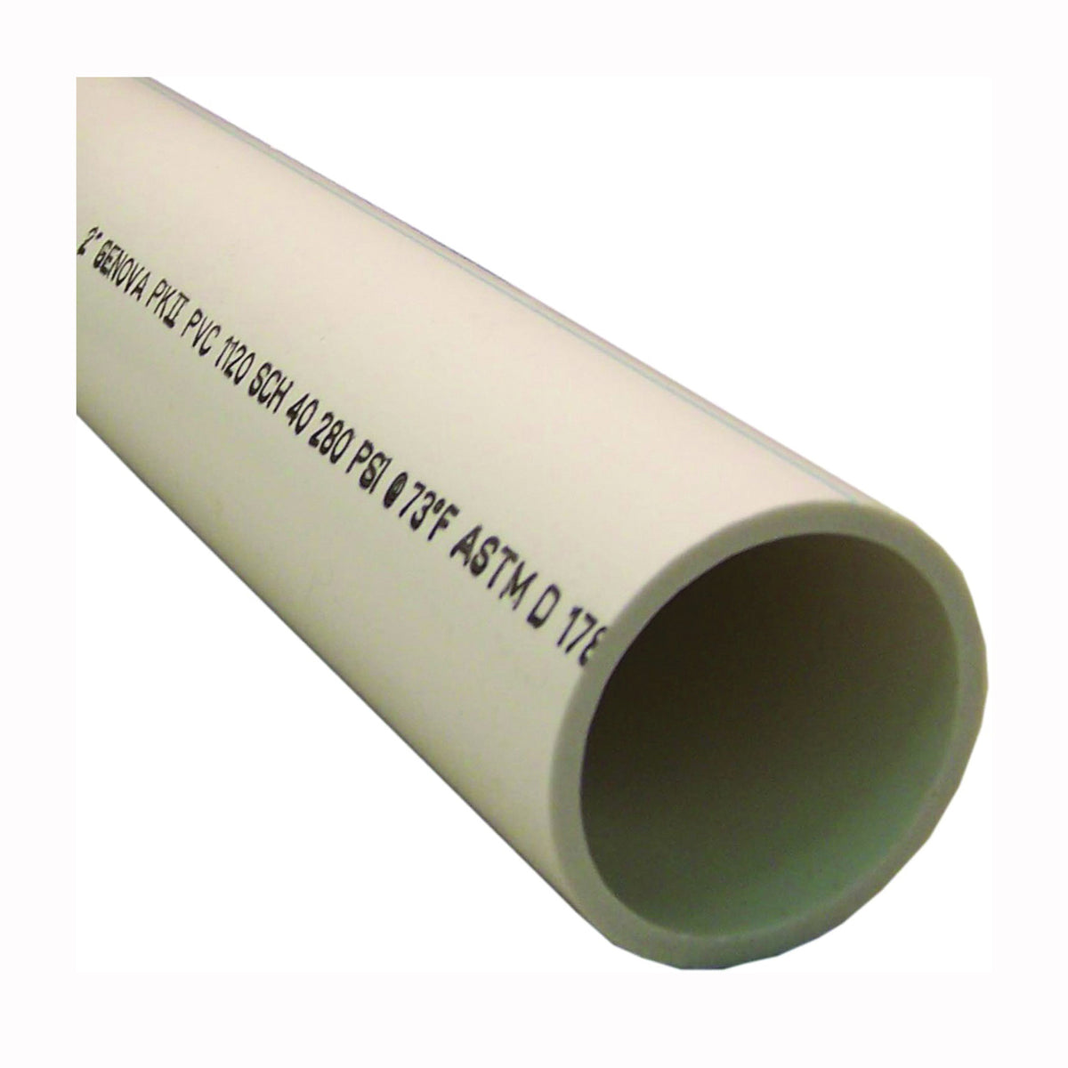 GENOVA 700212 Cut Pipe, 2 in, 2 ft L, SCH 40 Schedule, White