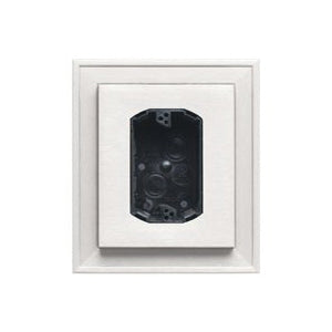 BUILDERS EDGE 130010010001 Mounting Block, 8 in L, 7 in W, White