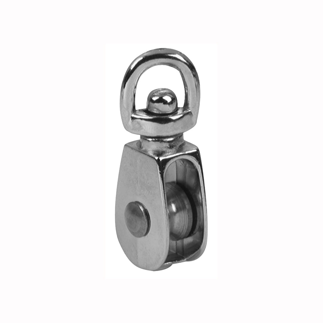 BARON 0173ZD-3/4 Rope Pulley, 3/16 in Rope, 3/4 in Sheave, Cadmium