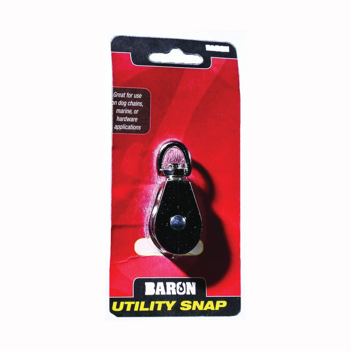 BARON C-0173ZD-1 Rope Pulley, 5/32 in Rope, 1 in Sheave, Cadmium