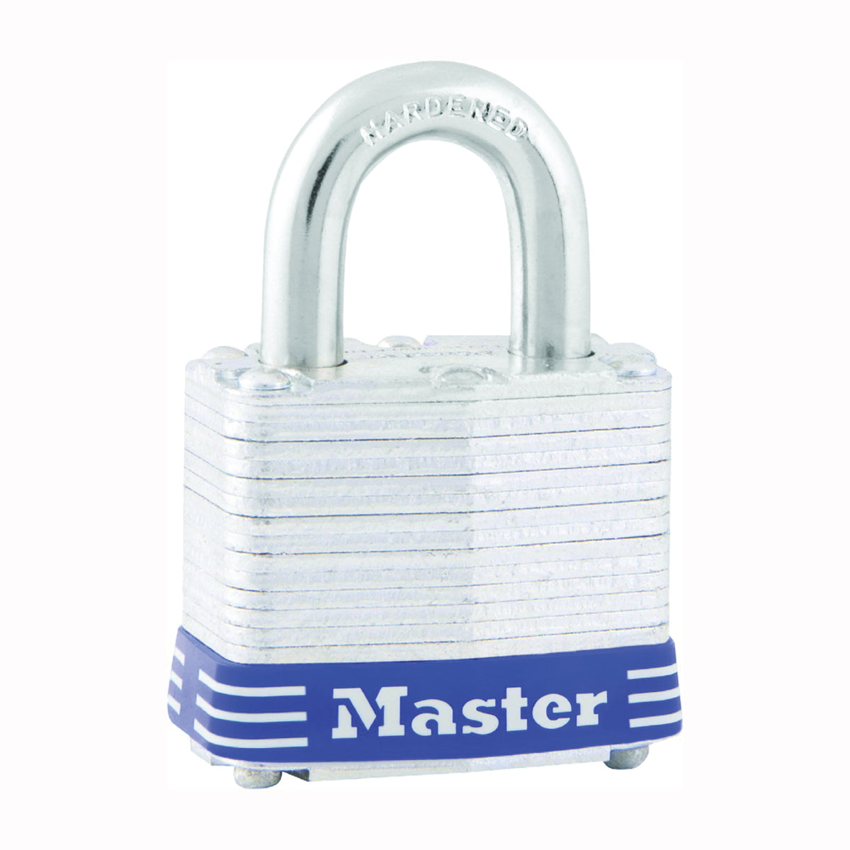 Master Lock 1D Padlock, Keyed Different Key, 5/16 in Dia Shackle, 15/16 in H Shackle, Steel Shackle, Steel Body