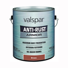 Load image into Gallery viewer, Valspar 21800 Series 044.0021833.007 Enamel, Gloss, Brown, 1 gal, Can
