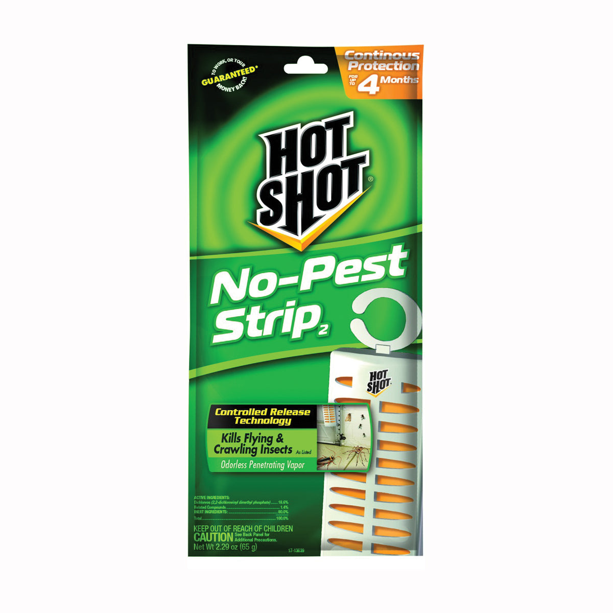 HOT SHOT 7384167 No-Pest Strip, Solid, 1 Pack