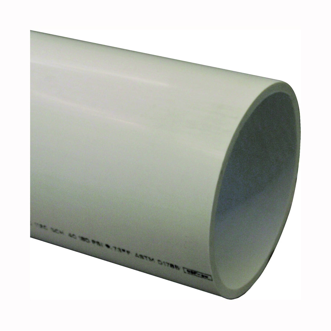 GENOVA 70061 Pipe, 6 in, 10 ft L, SCH 40 Schedule, White