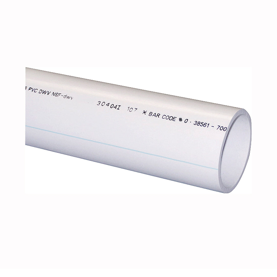 GENOVA 70031F Pipe, 3 in, 10 ft L, SCH 40 Schedule, White