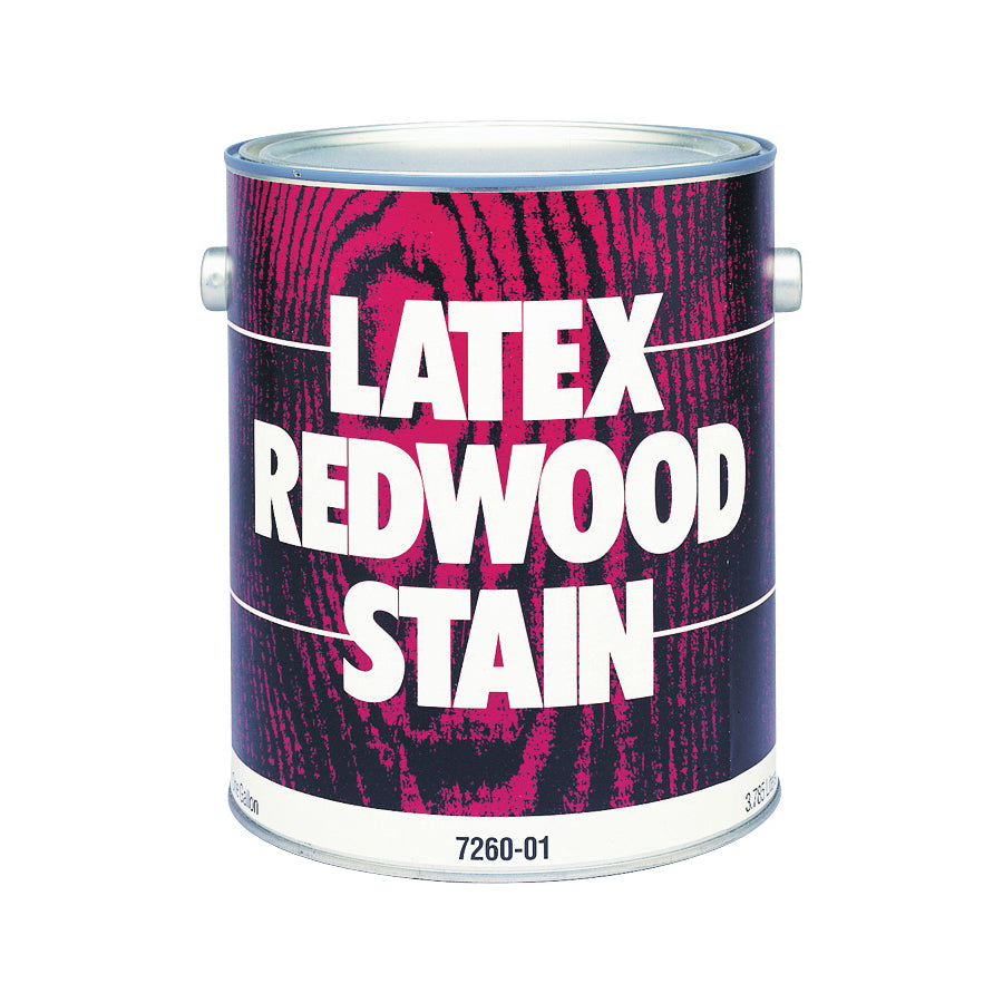 Valspar 057.7260-01.007 Latex Stain, Redwood, 1 gal