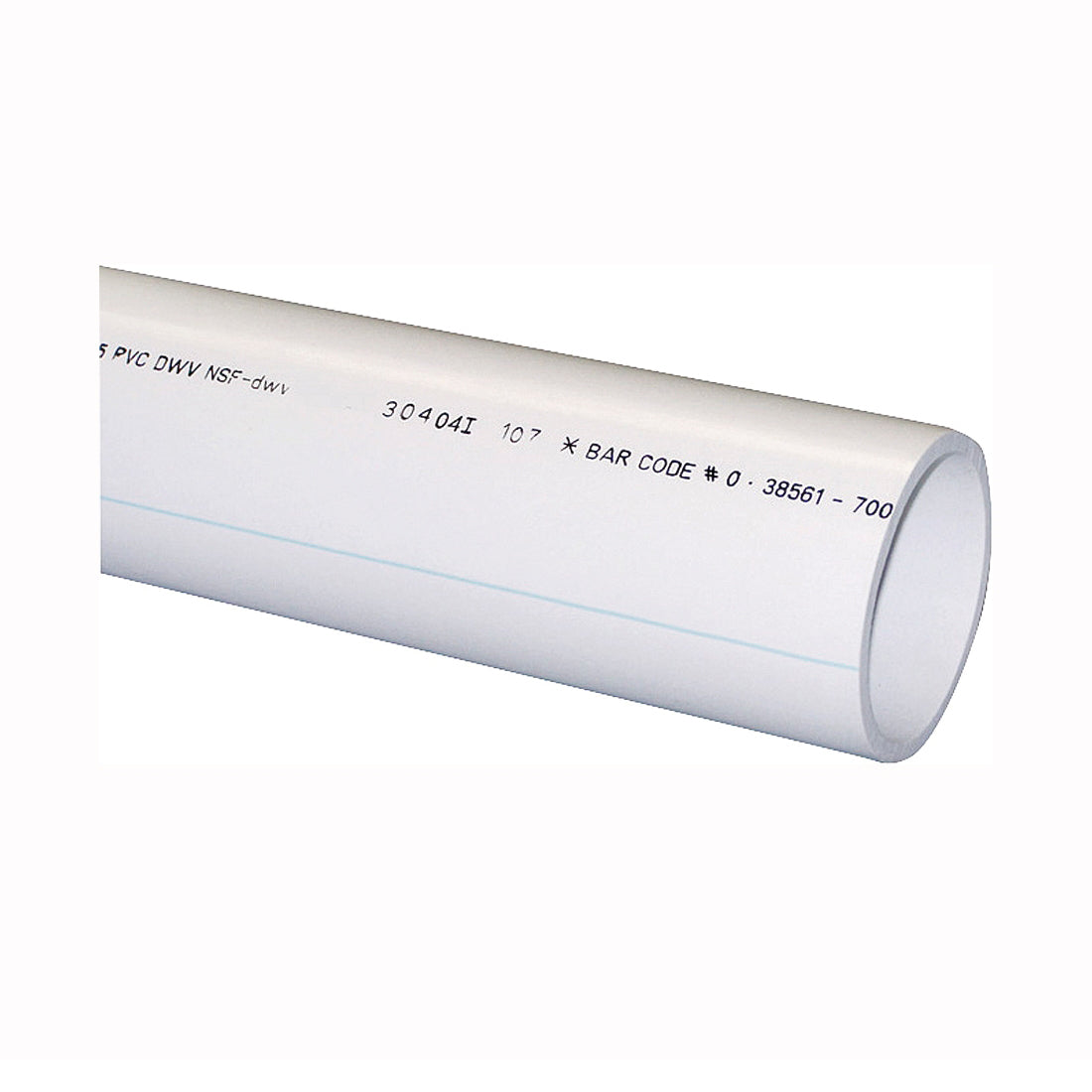 GENOVA 70041F Pipe, 4 in, 10 ft L, SCH 40 Schedule, White