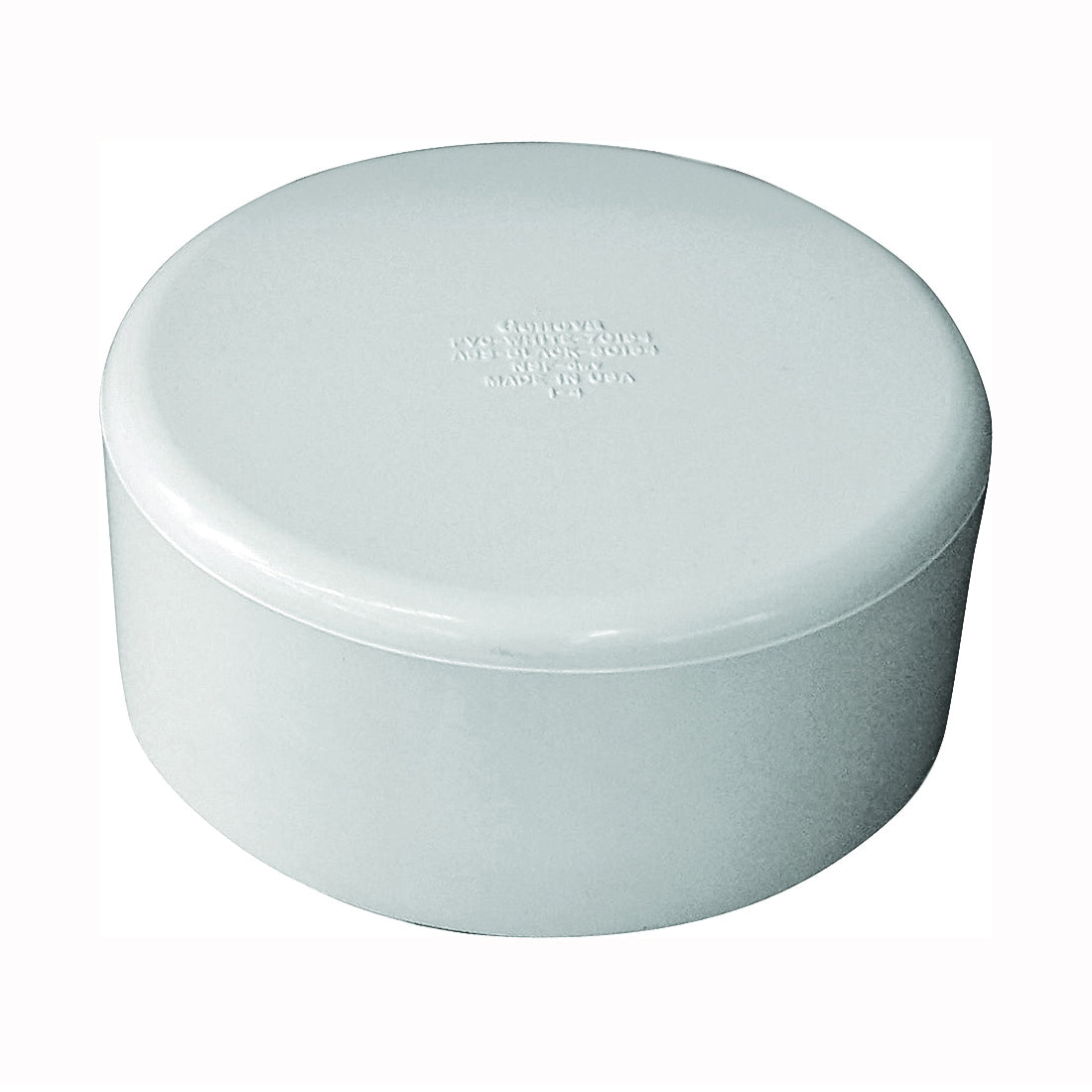 GENOVA 70156 Pipe Cap, 6 in, Hub, PVC, SCH 40 Schedule